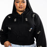 Front View Plus Dollars On My Mind Rhinestone Sweatshirt