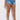 Front View Plus Dont Stop Me High Rise Rhinestone Stripe Denim Shorts