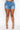 Full View Plus Dont Stop Me High Rise Rhinestone Stripe Denim Shorts