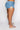 Extra View Plus Florence Rhinestone Cut Out Denim Short