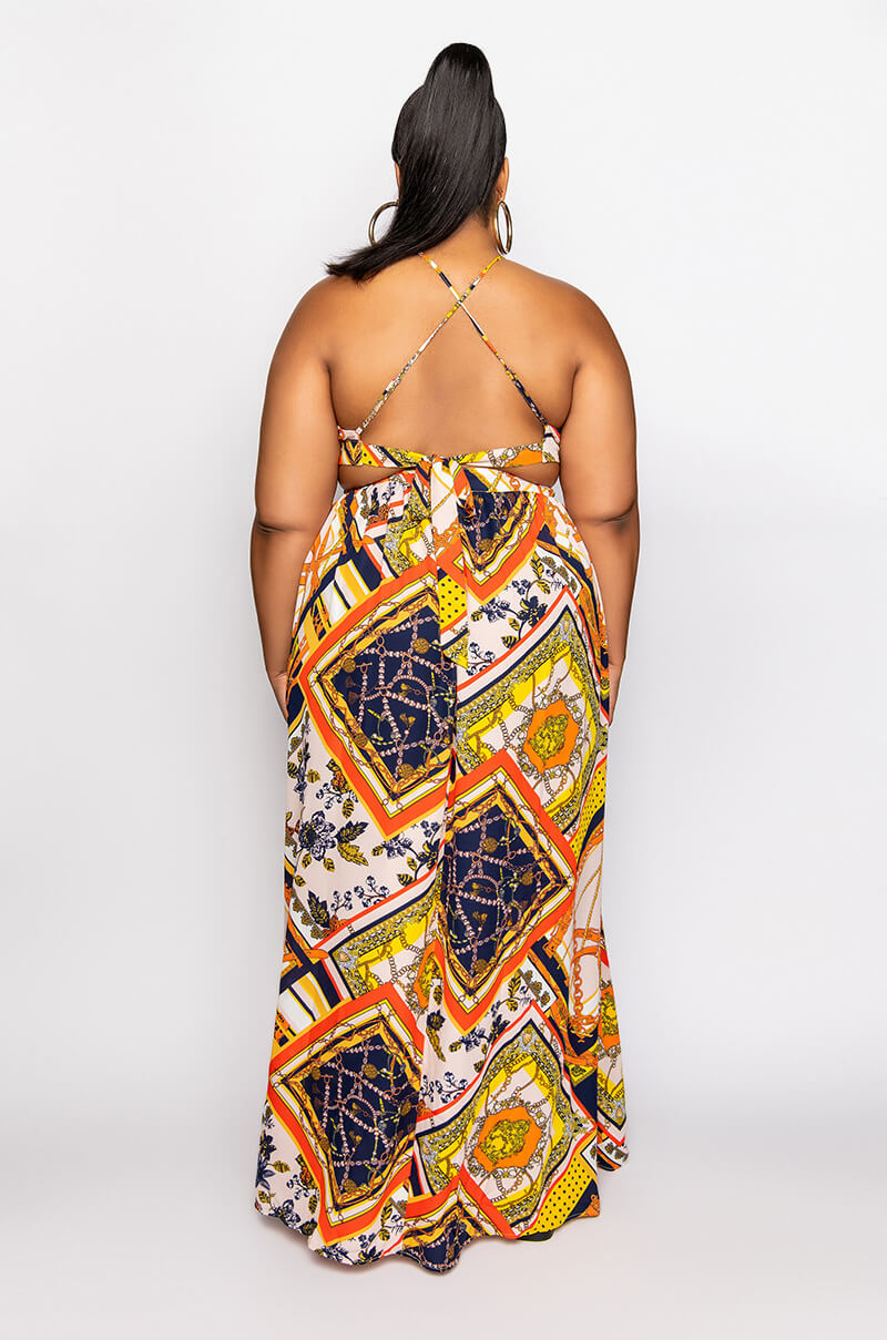 Detail View Plus Here Forever Printed Maxi Dress 3