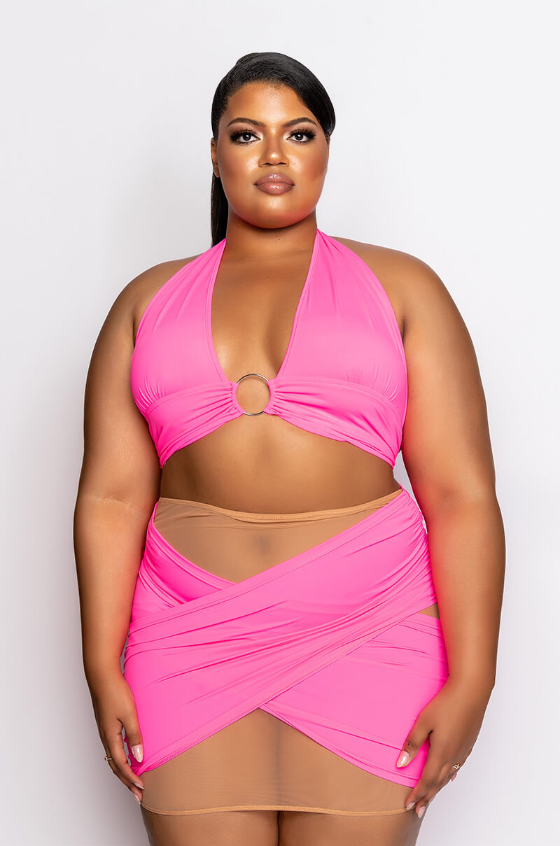 Detail View Plus In My Own Lane Halter Crop Top 3