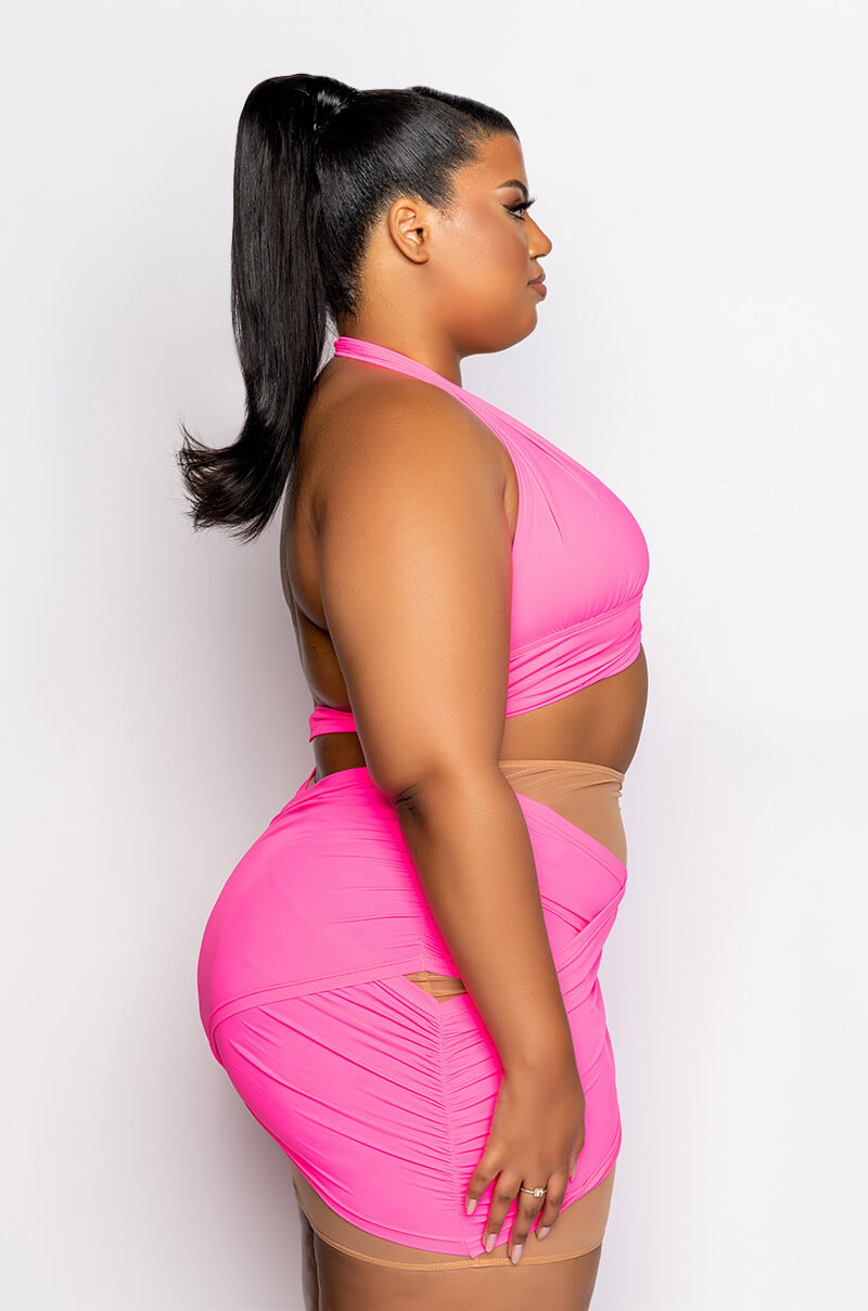 Full View Plus In My Own Lane Halter Crop Top 4
