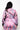 Extra View Plus Mixed Swirl Long Sleeve Mock Neck Mesh Bodysuit