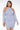 Front View Plus Most Loved Cold Shoulder Sweatshirt Dress