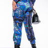 Front View Plus Naima Satin Print Jogger