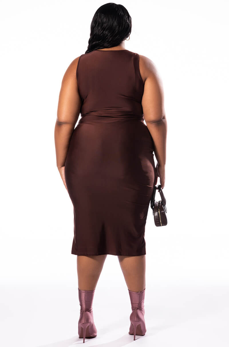 Detail View Plus No Promises Midi Dress