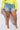 Front View Plus Opposite Direction High Waisted Denim Shorts