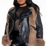 Front View Plus Orion Lolli Fur Moto Jacket