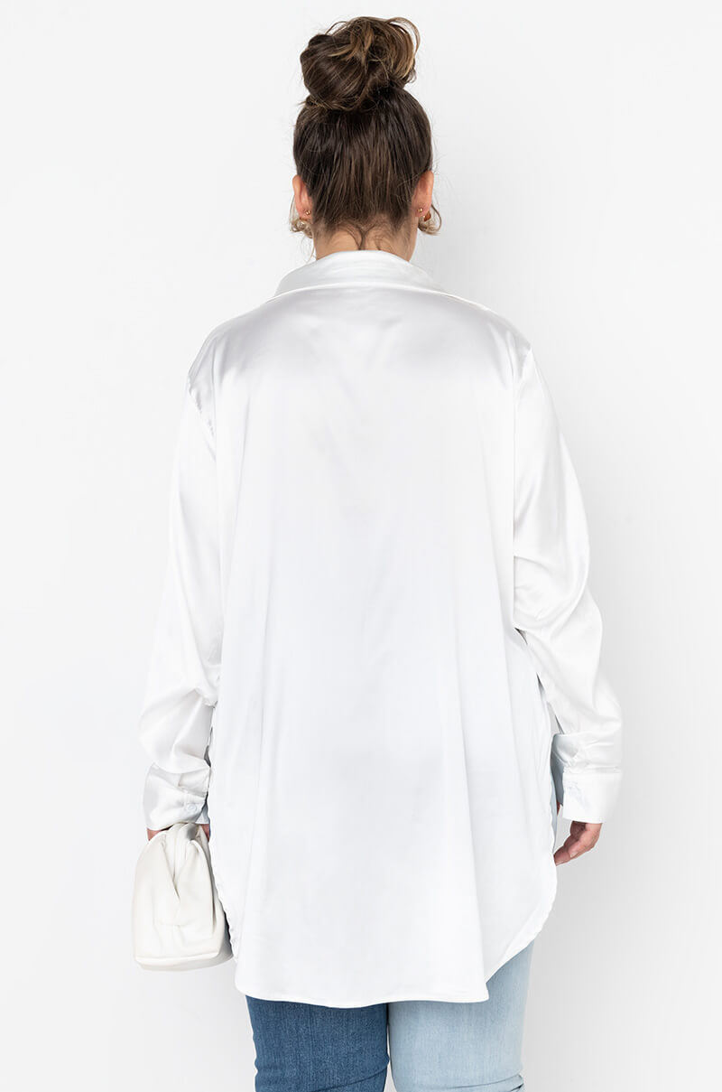 Detail View Plus Ready For Any Occasion Satin Shirt