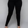 Front View Plus Rebeca Ultra High Rise Skinny Jeans in Black