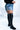 Front View Plus Runway High Waisted Stretchy Rhinestone Jeans Shorts