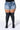 Full View Plus Runway High Waisted Stretchy Rhinestone Jeans Shorts