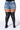 Extra View Plus Runway High Waisted Stretchy Rhinestone Jeans Shorts