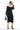 Front View Plus Sweet And Savage Inverted Inseams Mesh Midi Dress