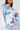 Full View Plus Wavy Lil Bih Corset Button Up Mini Dress in Blue Multi