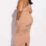 Front View Plus What I Want Maxi Ribbed Dress