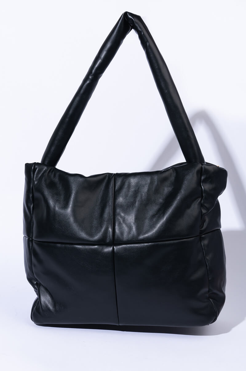 Side View Plushy Af Pu Tote