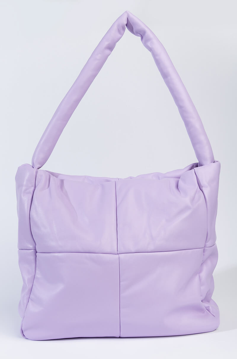 Side View Plushy Af Pu Tote