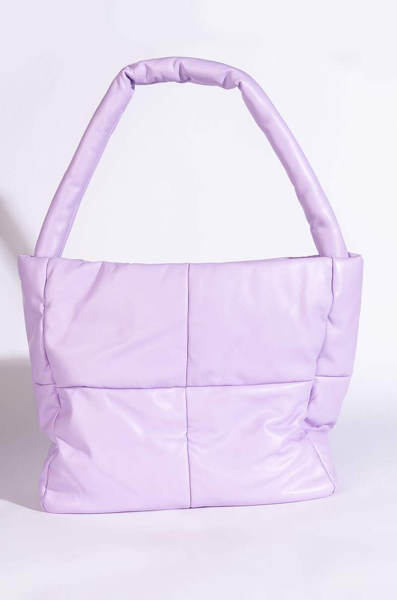 Back View Plushy Af Pu Tote