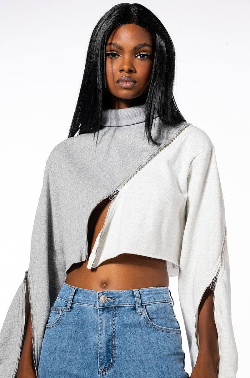 Side View Polly Colorblock Pullover view 2