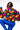 Side View Pom Pom Colorful Cardigan