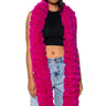 Front View Pop Bubbly Plush Faux Fur Scarf