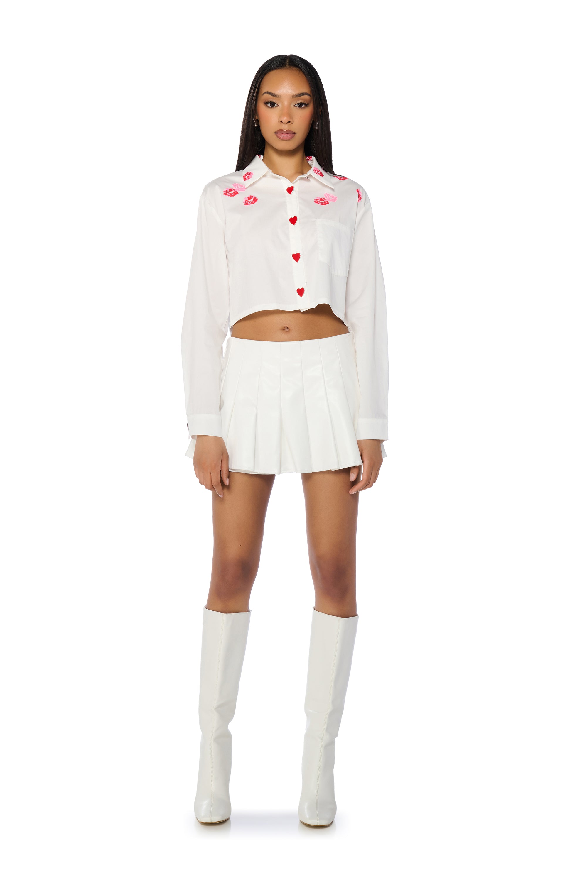 Extra View Pop Kiss Button Down Shirt