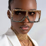 Front View Pop Out Rhinestone Sunnies