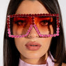 Front View Pop Out Rhinestone Sunnies