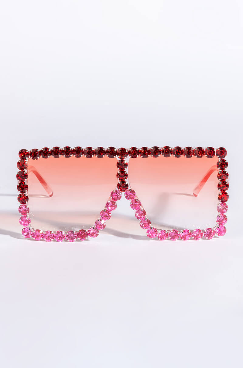 Back View Pop Out Rhinestone Sunnies