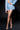 Front View Pop Star Shine Bright Rhinestone Hot Short In Light Blue