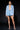 Back View Pop Star Shine Bright Rhinestone Hot Short In Light Blue