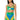Front View Poppy Multicolor Knit Cropped Top