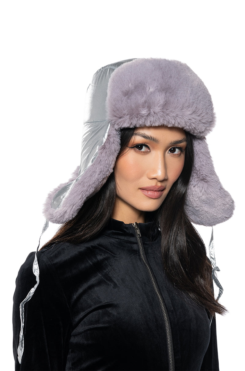 Front View Post Me Metallic Aviator Hat 0