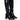 Front View Posted Black Knee High Western Boot