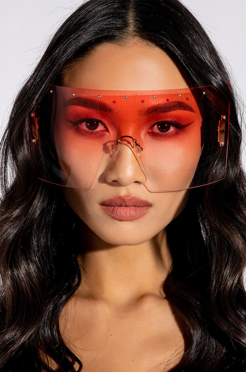 Front View Posted Up Oversized Eyewear