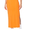 Front View Pretty Girl Double Slit Maxi Skirt