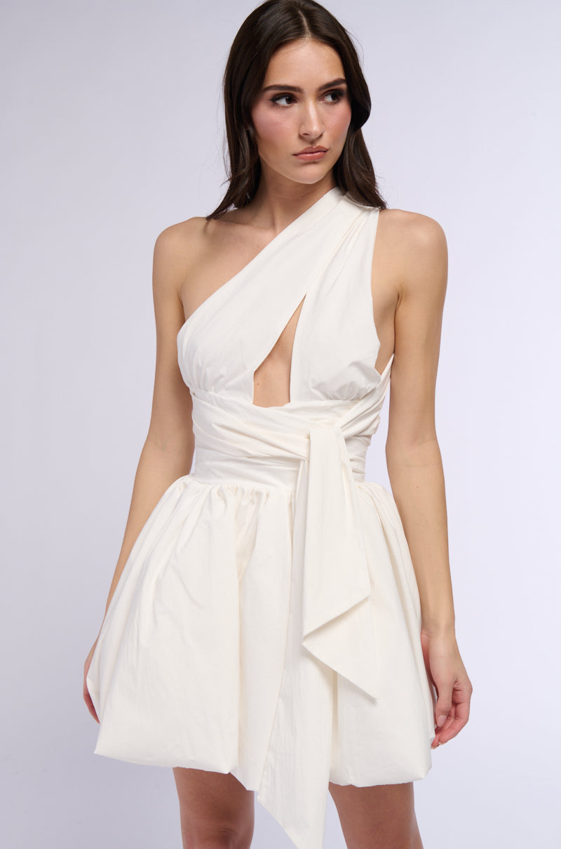 Side View Pretty In Poplin Strappy Mini Dress