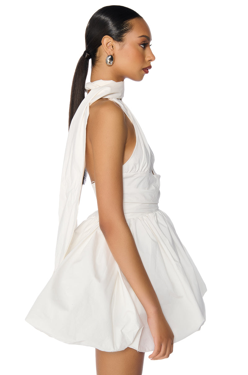 Full View Pretty In Poplin Strappy Mini Dress