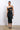 Front View Pretty Lady Pleather Cut Out Midi Dress With 4 Way Stretch