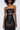 Detail View Pretty Lady Pleather Midi Dress With Cut Out in Black