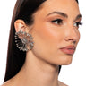 Front View Pretty Please Earring In Silver