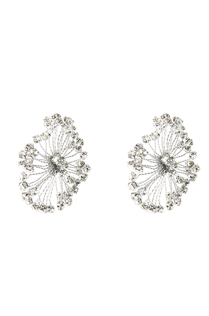 Back View Pretty Please Earring In Silver