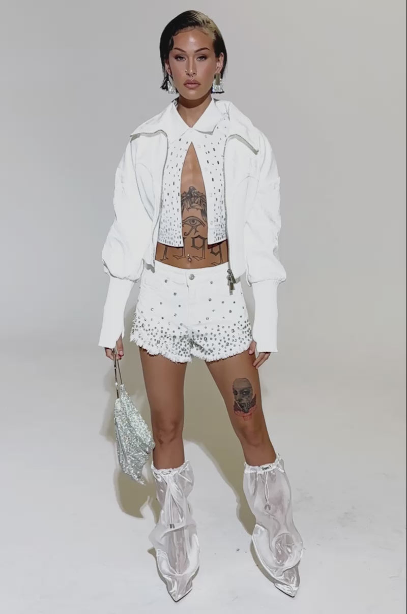 X-girl ブルゾン アウター VELOUR COMPACT TRACK JACKET