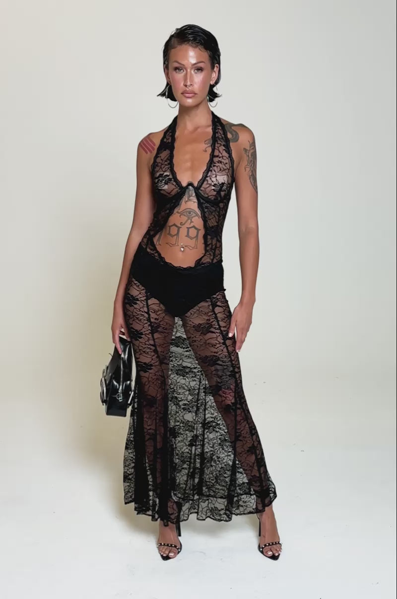 AFTER HOURS LACE MAXI DRESS – AKIRA