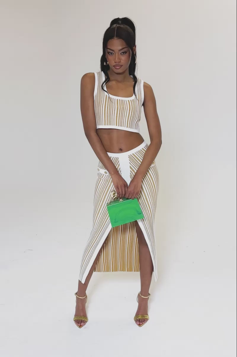 スカート TEQUILA SKIRT LIFE IS GOOD MAXI SKIRT – AKIRA