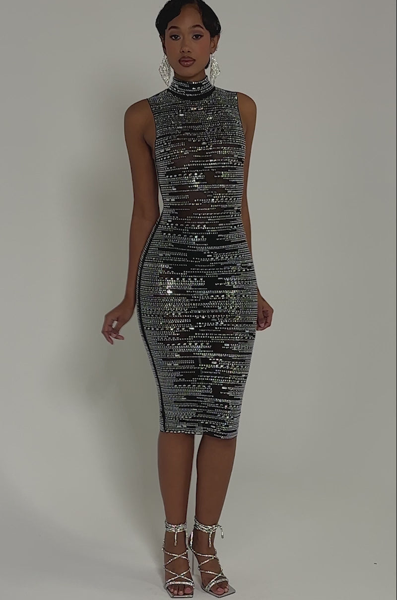 zara metallic rhinestone strappy mini dress SHINING ON YOU RHINESTONE MIDI DRESS – AKIRA