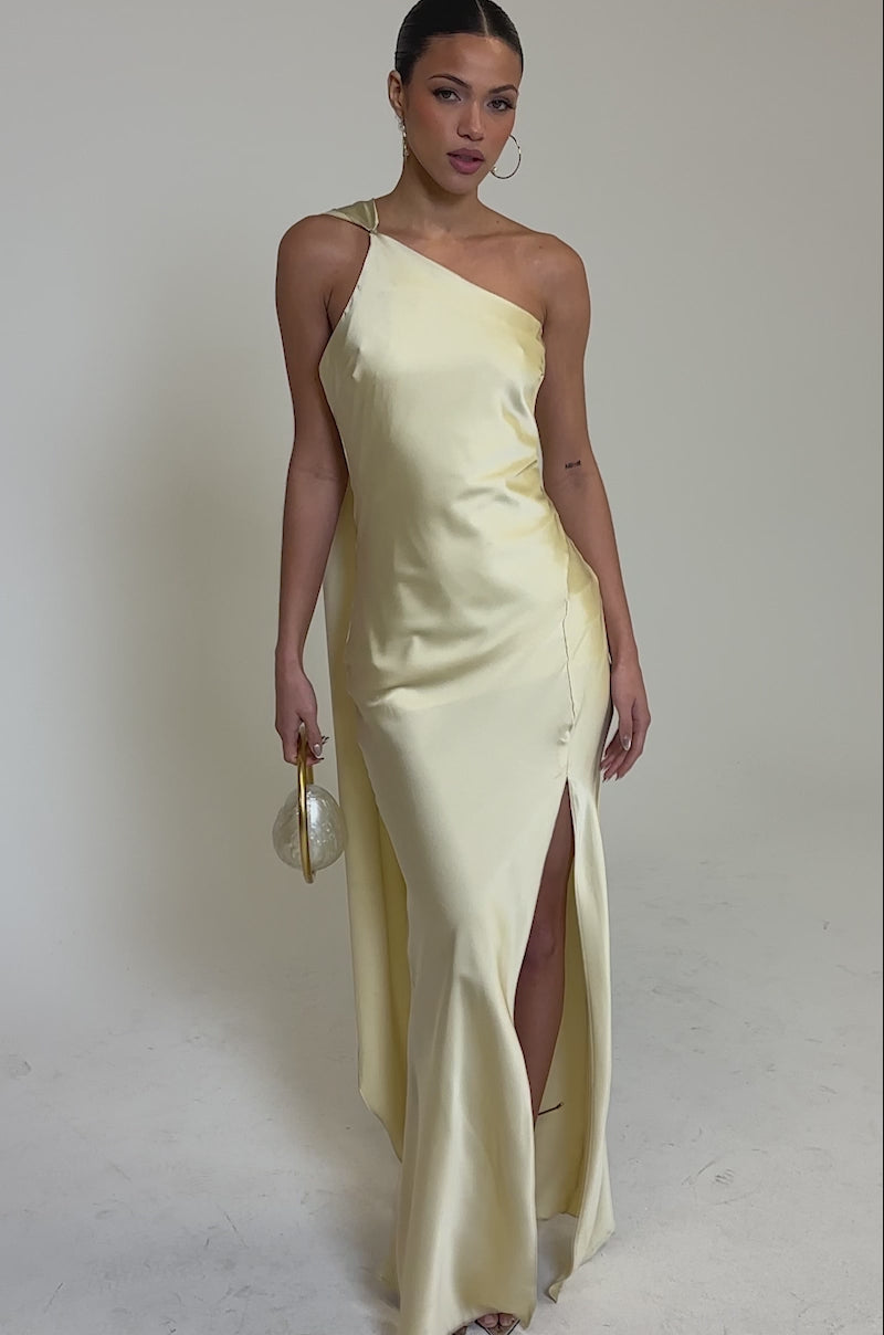 GOLDEN HOUR SATIN MAXI DRESS – AKIRA