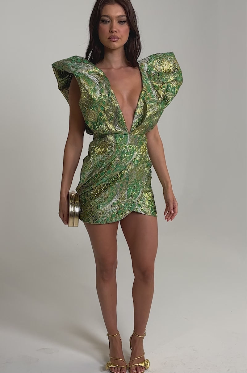 slim fit dress slacks BEST DRESSED BROCADE MINI DRESS – AKIRA
